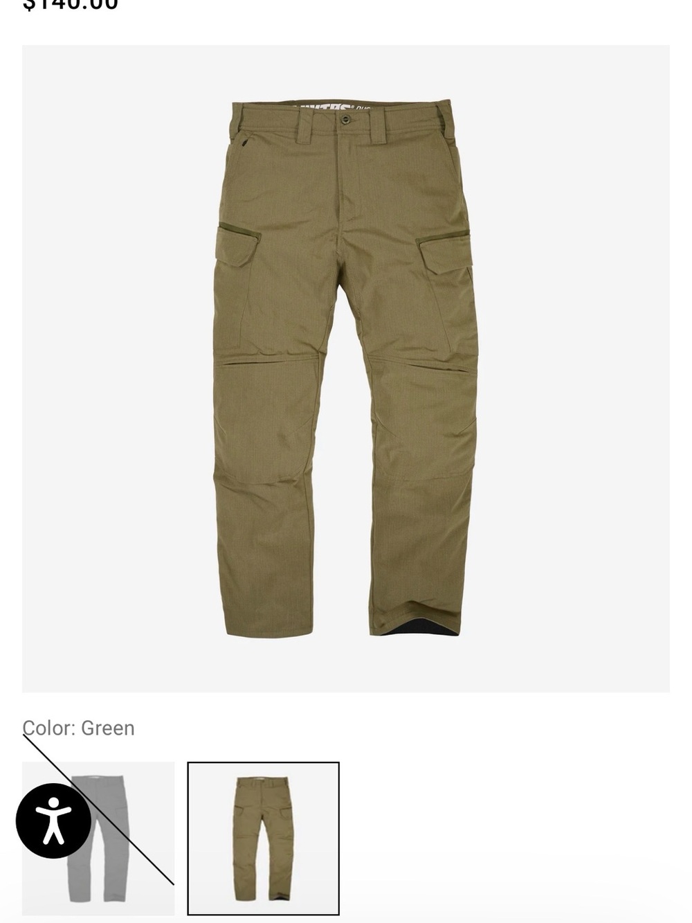 Men's Viktos OD Green dustup insulated pants